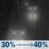 Tonight: A chance of rain. Mostly cloudy. Low around 52, with temperatures rising to around 54 overnight. South southwest wind 8 to 17 mph, with gusts as high as 23 mph. Chance of precipitation is 40%. New rainfall amounts less than a tenth of an inch possible. Tonight: Chance Light Rain