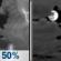 Tonight: A chance of showers and thunderstorms before 9pm. Mostly cloudy, with a low around 48. South wind 3 to 9 mph. Chance of precipitation is 50%. New rainfall amounts less than a tenth of an inch possible. Tonight: Chance Showers And Thunderstorms then Mostly Cloudy
