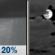 Tonight: A slight chance of rain showers between 8pm and 11pm. Mostly cloudy, with a low around 48. East wind 5 to 9 mph. Chance of precipitation is 20%. Tonight: Slight Chance Rain Showers then Mostly Cloudy