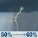 Friday: A chance of rain between 9am and 11am, then showers and thunderstorms likely. Mostly cloudy, with a high near 54. South southwest wind 13 to 22 mph, with gusts as high as 29 mph. Chance of precipitation is 60%. New rainfall amounts less than a tenth of an inch possible. Friday: Showers And Thunderstorms Likely
